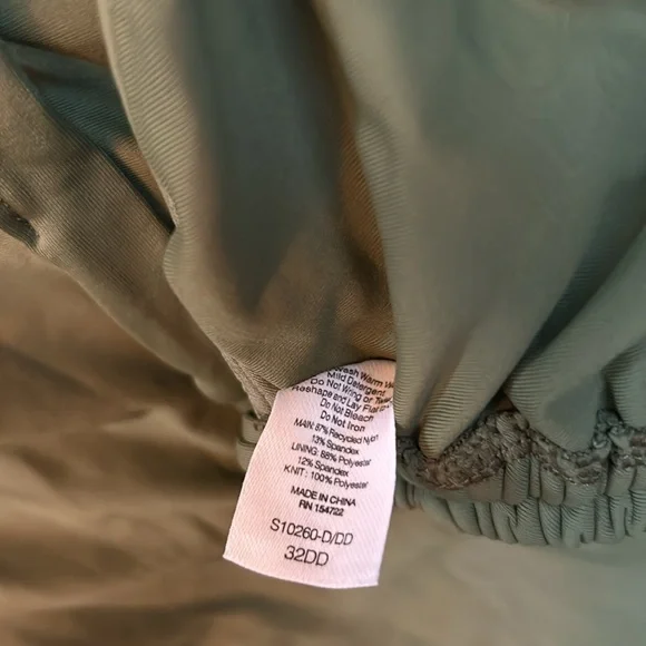 Army Green Bikini Top - Picture 3 of 3